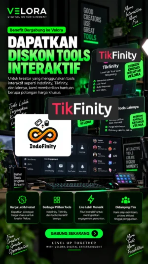 Benefit Gabung Velora Digital Entertainment mendapatkan tools live streaming interaktif Benefit Gabung Velora Digital Entertainment mendapatkan tools live streaming interaktif