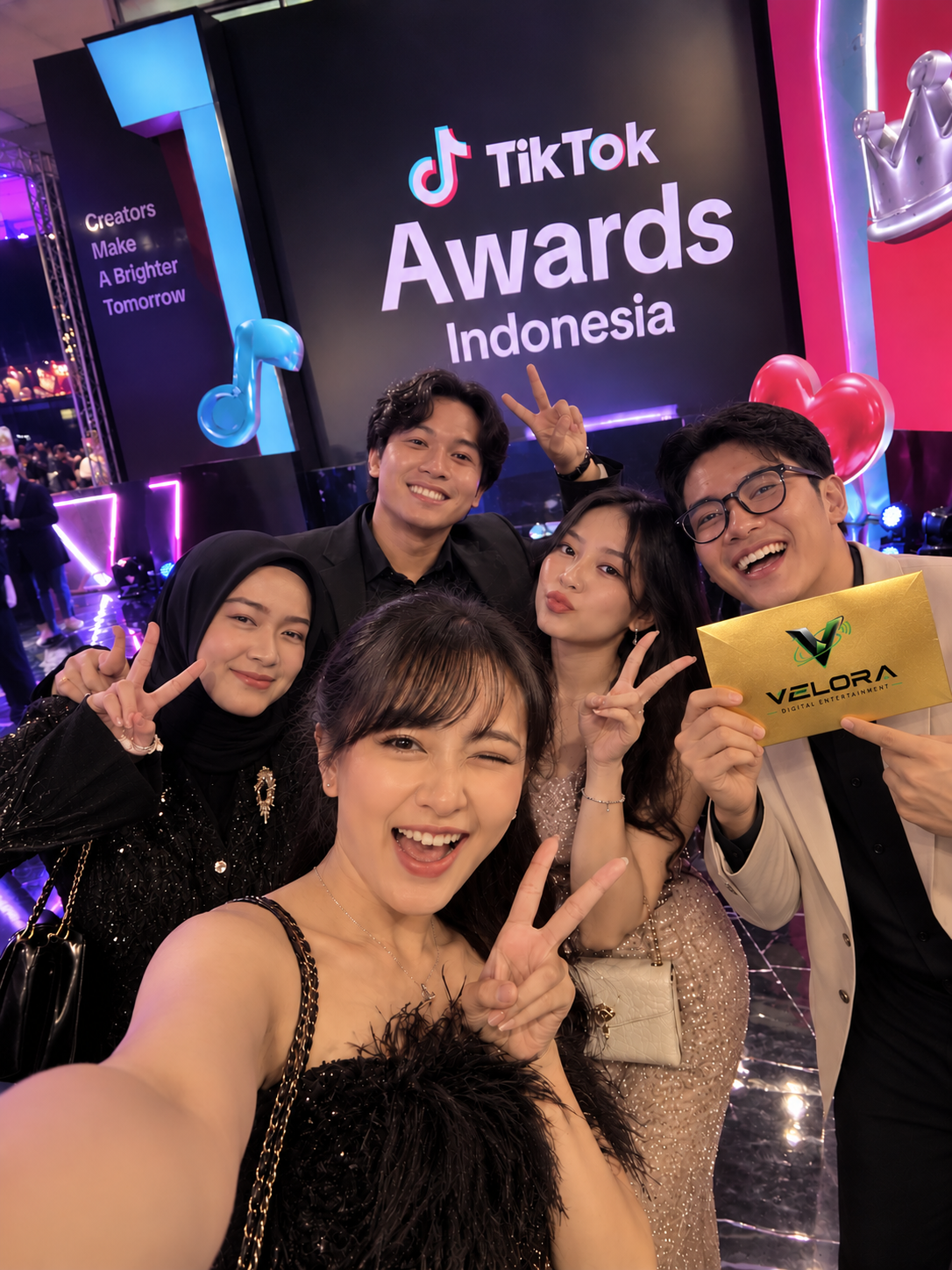 Golden Ticket TikTok Award dari Velora Digital Entertainment