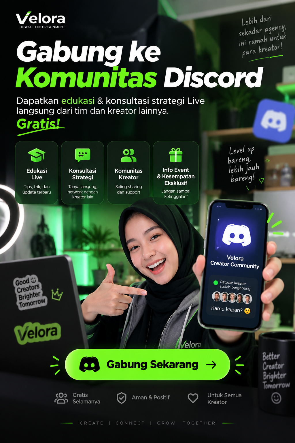Join Velora’s Creator Community Discord